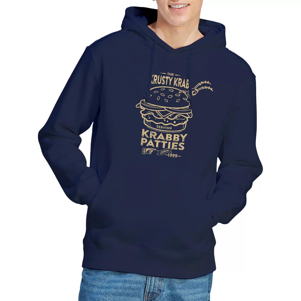 SpongeBob SquarePants Mens The Krusty Krab Shock Mono Hoodie