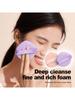 1/3PCS Multi Functional Powder Puff, Two Sided Cleansing Powder Puff (Orange And Purple), Makeup Rem