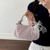Fashion Wrinkled Cloud Bag Polka Dot PU Leather Crossbody Bag Stylish Small Shoulder Bag For Women Daily Use