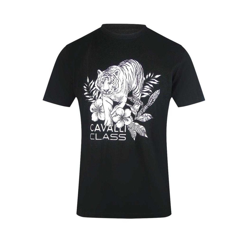 Cavalli Class Men's Tiger Logo T-Shirt