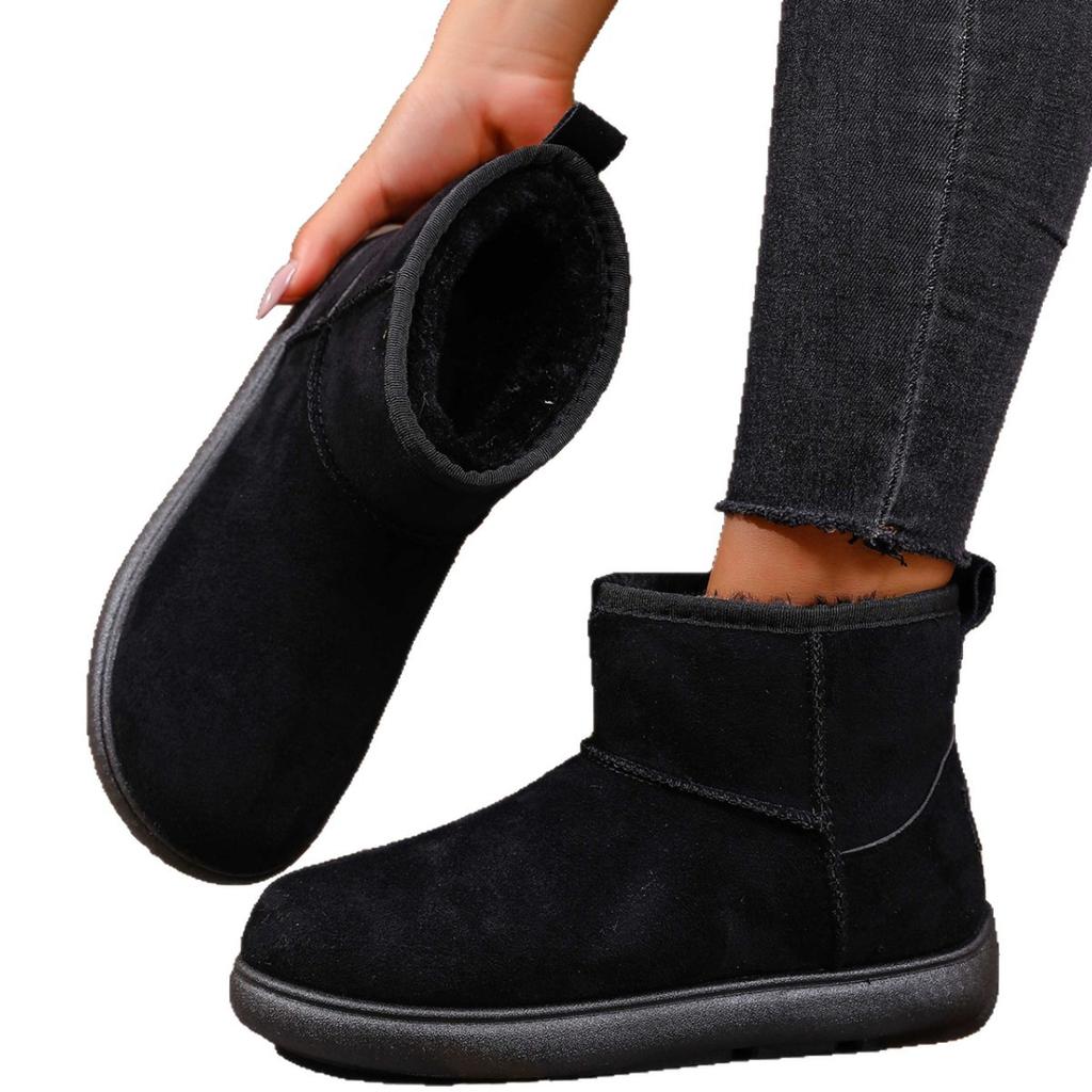 Snow Boots Women's High-top Velvet Cotton Shoes Women's Winter New Thickened Winter Warm Cotton Boots Wholesale