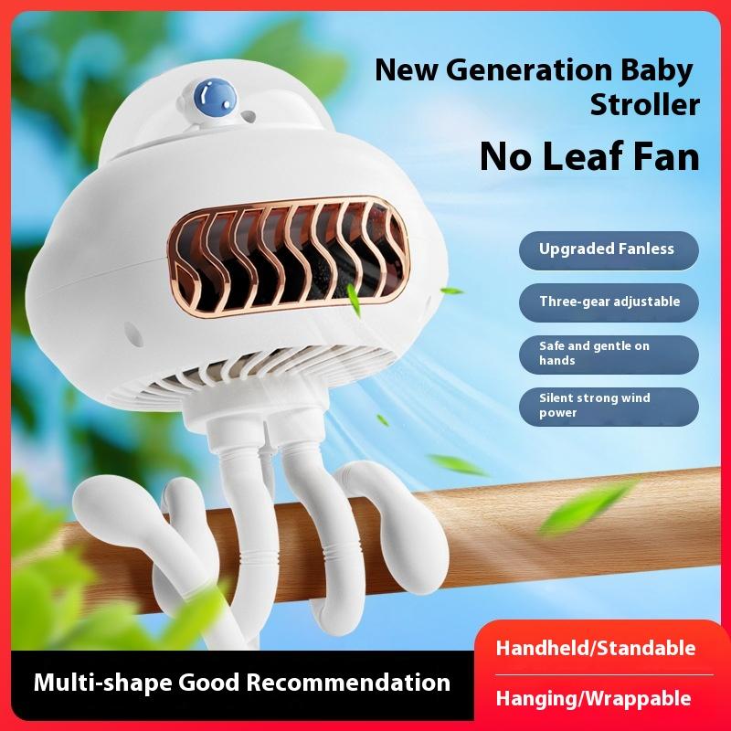 Stroller Small Fan Small Octopus Fan Trolley Fan Children Outdoor Dormitory Small Fan