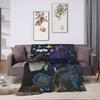 Coraline Halloween Horror Blankets Fleece Print   Multifunction Lightweight Throw Blankets for Bed Bedroom Bedspread