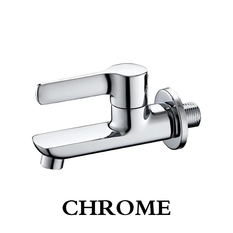 

Настенный латунный уличный кран серого/черного цвета, однорычажный, только для холодной воды, садовый кран для балкона, умывальника и мойки для швабры, креативный для дома