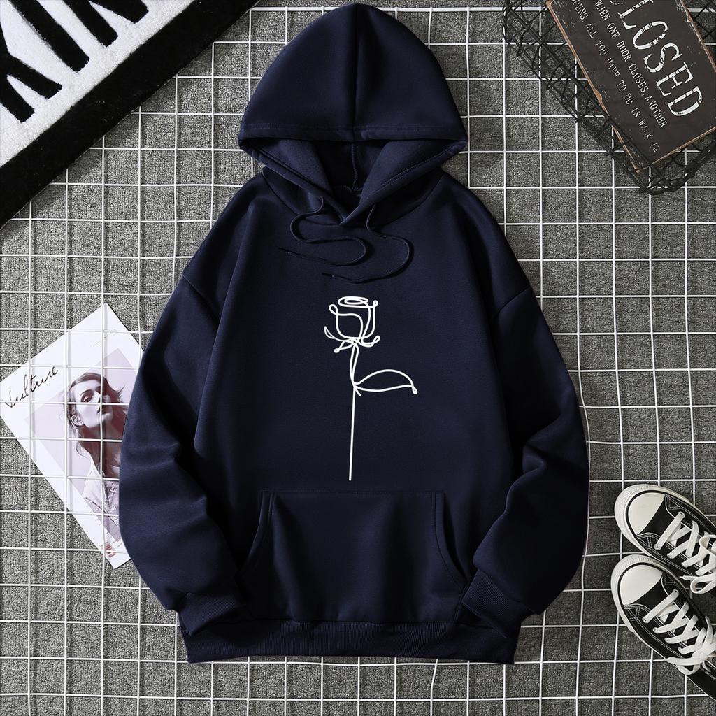 Winter thickened fleece sweater women's 2025 new autumn and winter large thermal loose hooded top