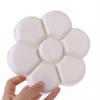 5Pcs 7-hole Plum Blossom Imitation Porcelain Watercolor Palette Art Painting Tray Oil Painting Palette Tray