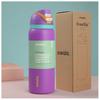 (ROXA) Garrafa de Água Térmica de Aço Inoxidável Owala com Canudo, Garrafa de Água Esportiva Livre de BPA, Ótima para Viagem, 32 Oz,