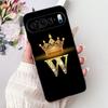 For Google Pixel 9 Pro 9a Pixel9 Fashion New Crown Letter Phone Case For Google Pixel 9 Pixel9a 9Pro Black Silicone Soft Cases