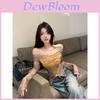 T Shirt With Embroidery For Women Fall Stylish Slim Fit Casual Top