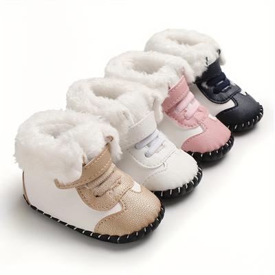 Baby Jungen Mädchen Kawaii Niedlich Warm Plüsch Babyschuhe Bequem Atmungsaktiv Schneestiefel Säugling Neugeborener Prewalker