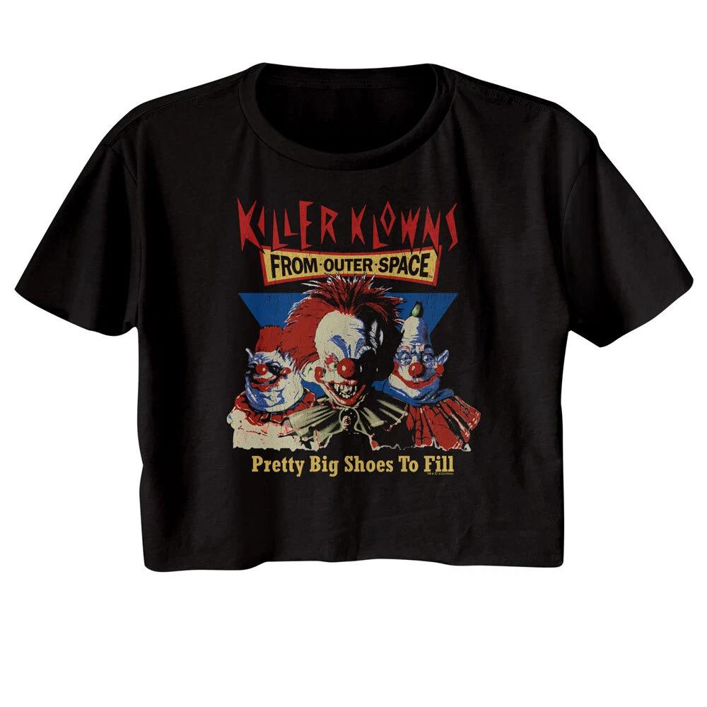 Killer Klowns From Outer Space Pretty Big Shoes To Fill Women's Crop Top T Shirt