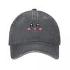 Happy Smile Pink Cute Kirbo Face Baseball Cap Sun Caps Golf Hat Unisex Thermal Visor Military Cap Unisex Women Unisexs