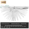 32-teiliges Fühlerlehren-Set: Ventilmesswerkzeug mit 0,04-0,88 mm Spaltgröße und 0,25 mm Kupferblech