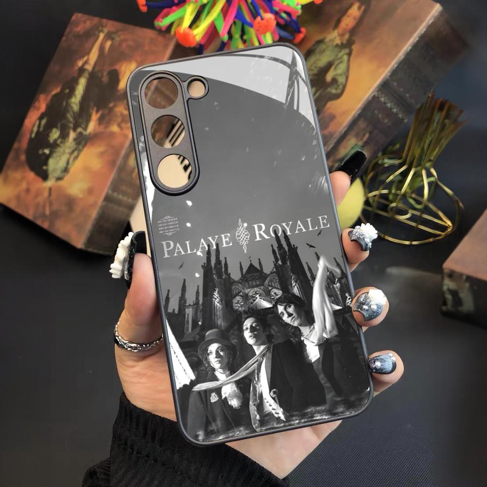 Musik Palaye Royale Handyhülle Für Samsung Galaxy S25 S24 S23 S22 S20 S21 Note20 Ultra Plus Fe Farbige Silberne Hülle