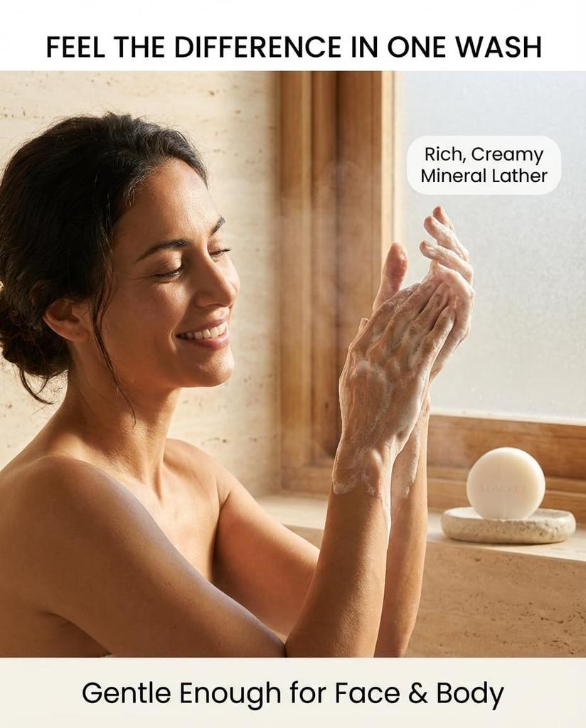 SEACRET Mineral Dead Sea Secret Solid Facial Cleansing 125g Soap, Soap, Foam, Skincare,