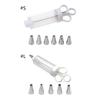 Cupcake Frosting Filling Injector with 5 Icing Nozzles Dessert Decorating Syringe Set Kitchen Baking Pastry Tool