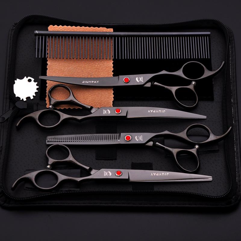 Pet Grooming Curved Scissors Set, Large 7.0 Inch, Colorful Beauty Scissors
