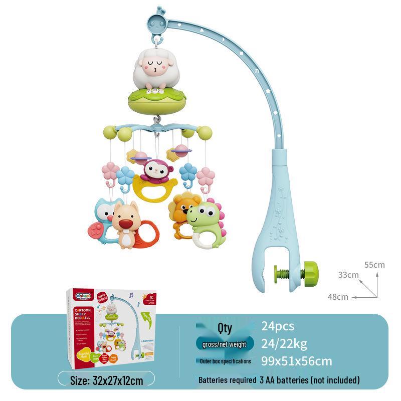 Multifunctional Rotating Music Crib Mobile – Soothing Toy for Newborns
