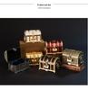 Korean Retro Pirate Treasure Chest Jewelry Box - Metal Craft Home Decor & Wedding Gift