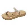 Thick-bottomed Temperament Slippers Women's Models Go Out In the Summer of 2025, New Fashionable and Versatile Retro Foreign Style Versatile Cool Sl