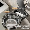 Portable Wall Mount Bathroom Ashtrays Sturdy Carbon Steel Toilet Smoker Accessories for Hotel Home Easily Installion