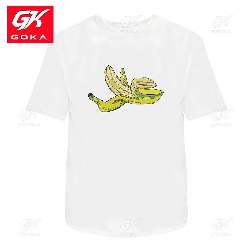Half Peeled Banana Unisexs Womens Cotton T Shirts Graphic Clothing Short Sleeve Vintage Tops Printed Y2K Clothes Classic T Shirt S