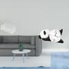 Panda Shape Wall Clock Practical Sturdy Modern Cute Home Decor for Living Room with Unique Artistic