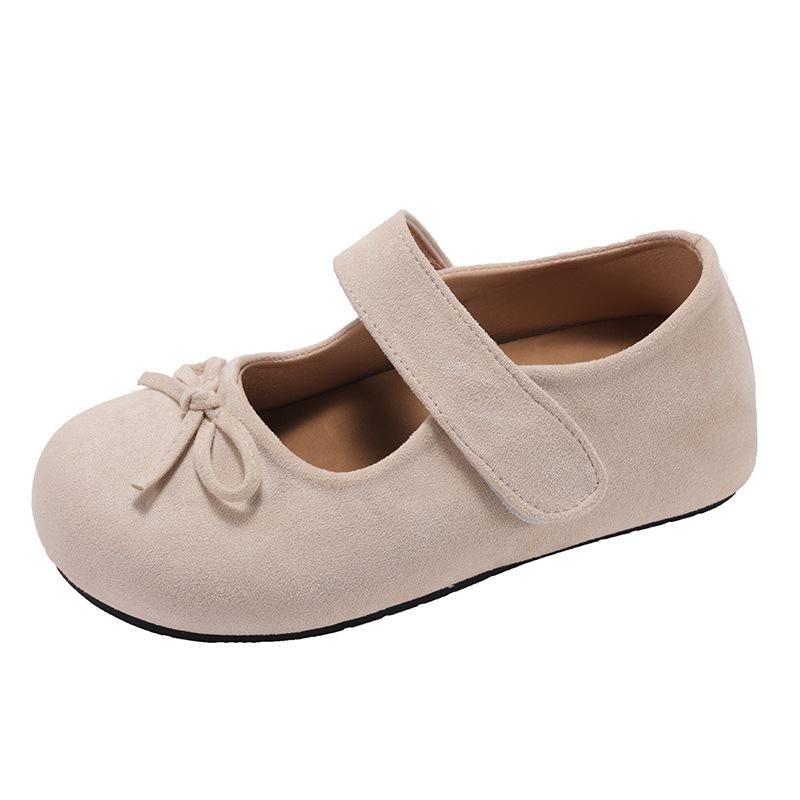 Fashion Versatile Bow Spring Mary Jane Shoes Children's Summer 2025 New with Skirt Flat Single Shoes Tide