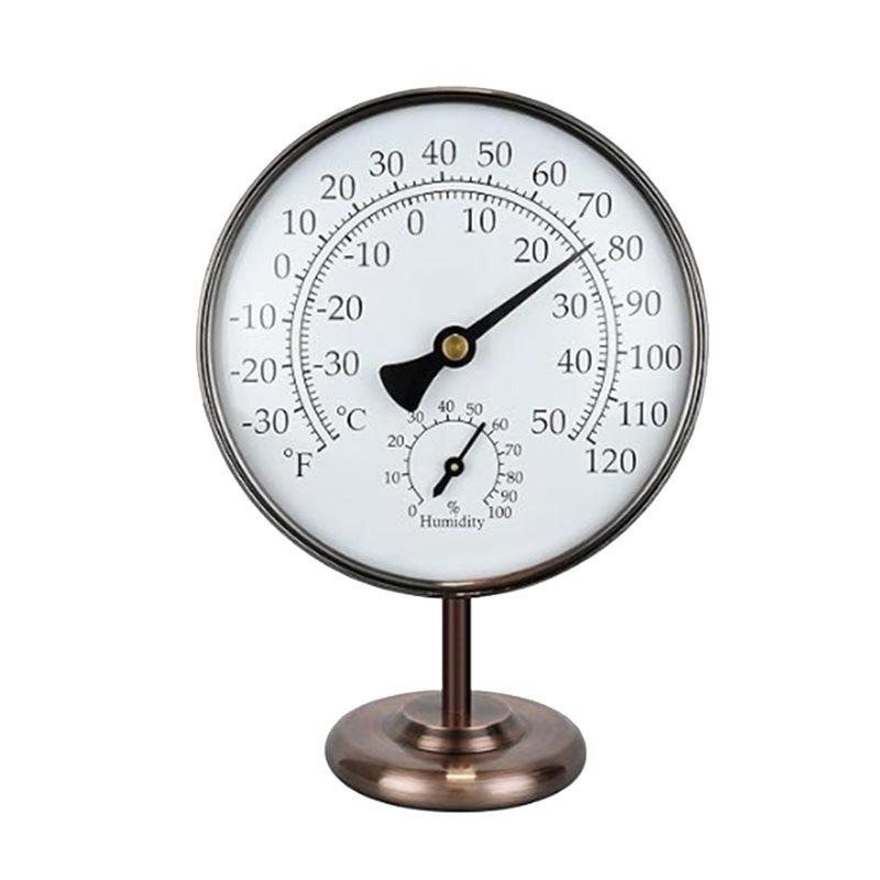 A25F-Dual Scale Display, 4-Inch Indoor Thermometer And Humidity Gauge, Room Analog Temperature And Humidity Monitor