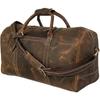 24 Inch Leather Duffel Bags for Men and Women Full Grain Leather Travel Overnight Weekend Leather Luggage with Travel Leather Toiletry Dopp Kit