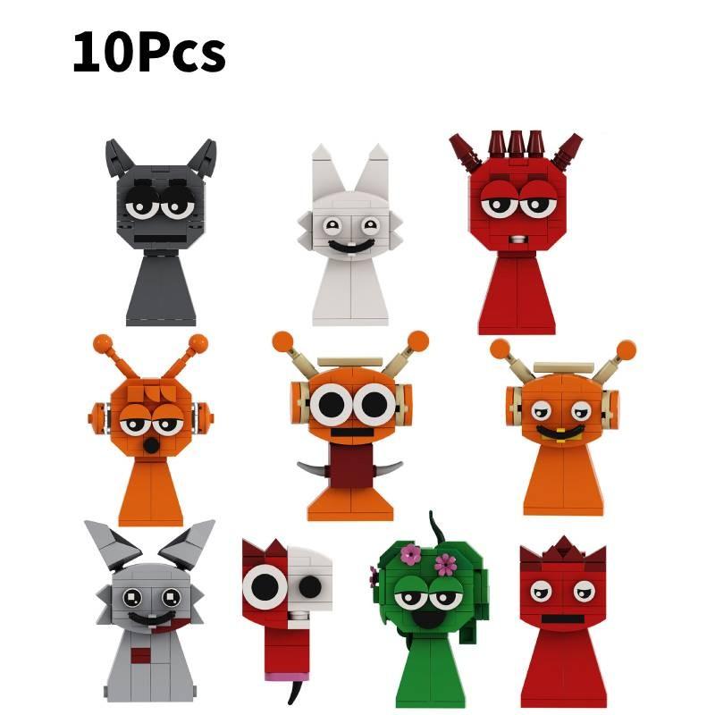 Sprunki Building Game Block Toys Model Cartoon Children Puzzle Dolls Figure