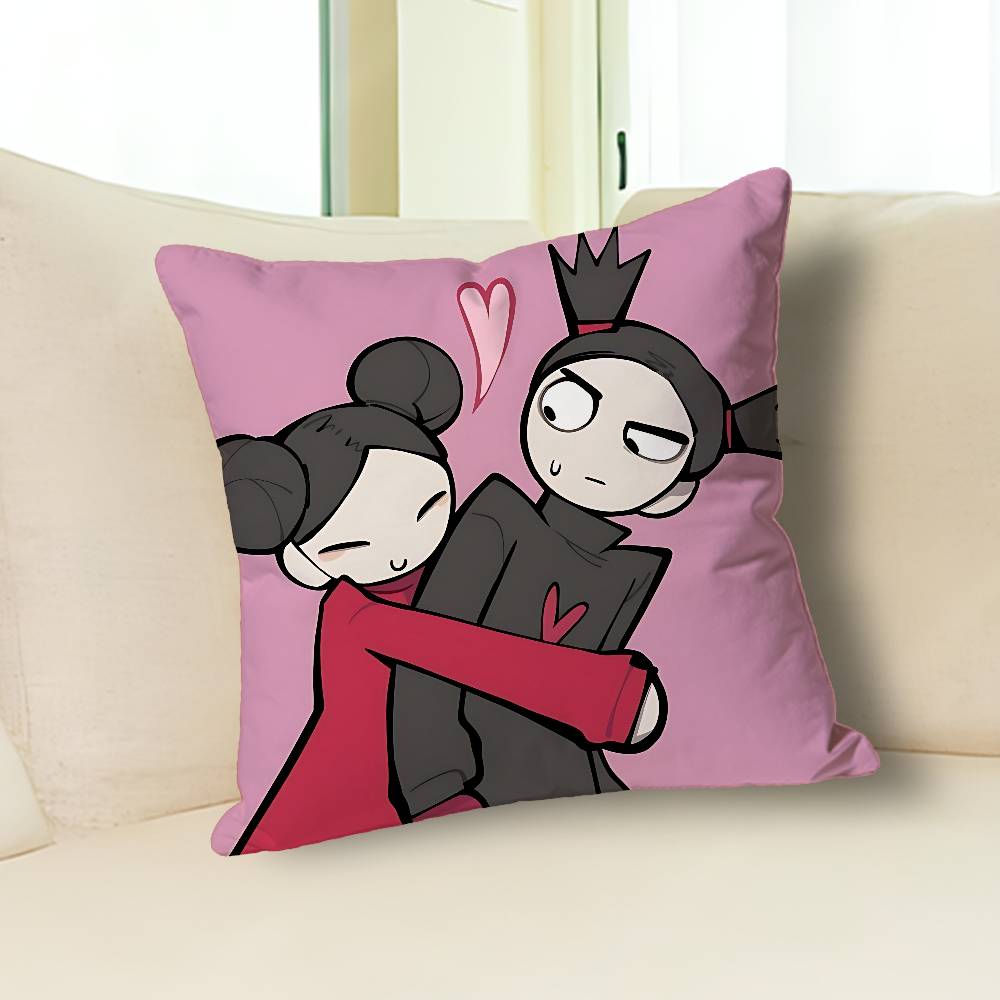 Söt P-Pucca Kärlek G-Garu Anime Kändis Prylar AllMatch Tryckt Kuddfodral Soffa Bil Kontor Rum Dekoration Skydd