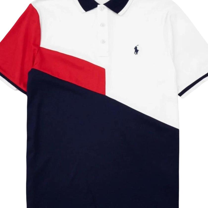 Polo Ralph Lauren SS24 Pony Logo Gestickter Aufnäher Kurzarm Poloshirt Herren Oberteile Weiß 710794932-002