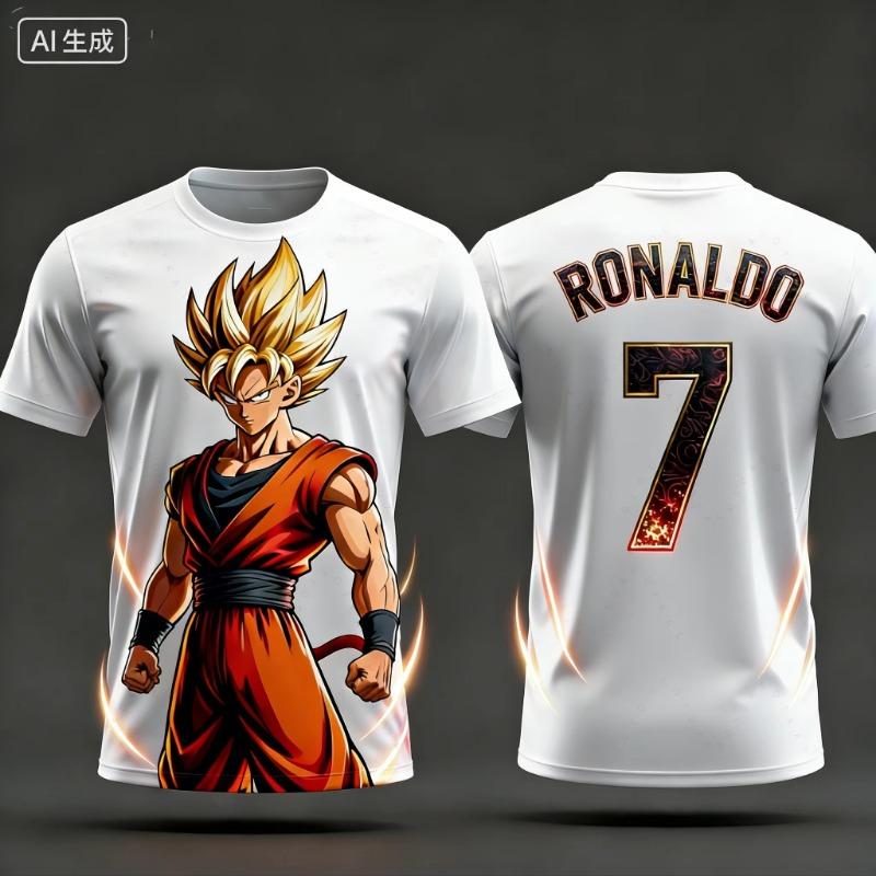 2026 Hot Japanese Anime Dragon Ball Z Majin Buu Specially Made Football Jersey T-Shirt Adult Men's