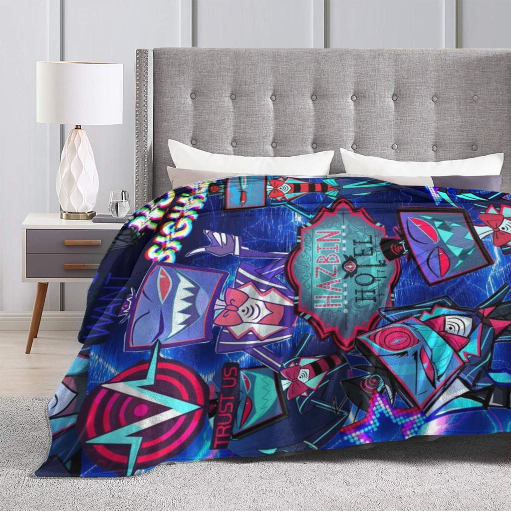 H-Hazbins H-Hotels vox 2 Gift Blanket For Men Women Cozy Soft Throw Blankets for Living Room 50x60 Inches Multi-size