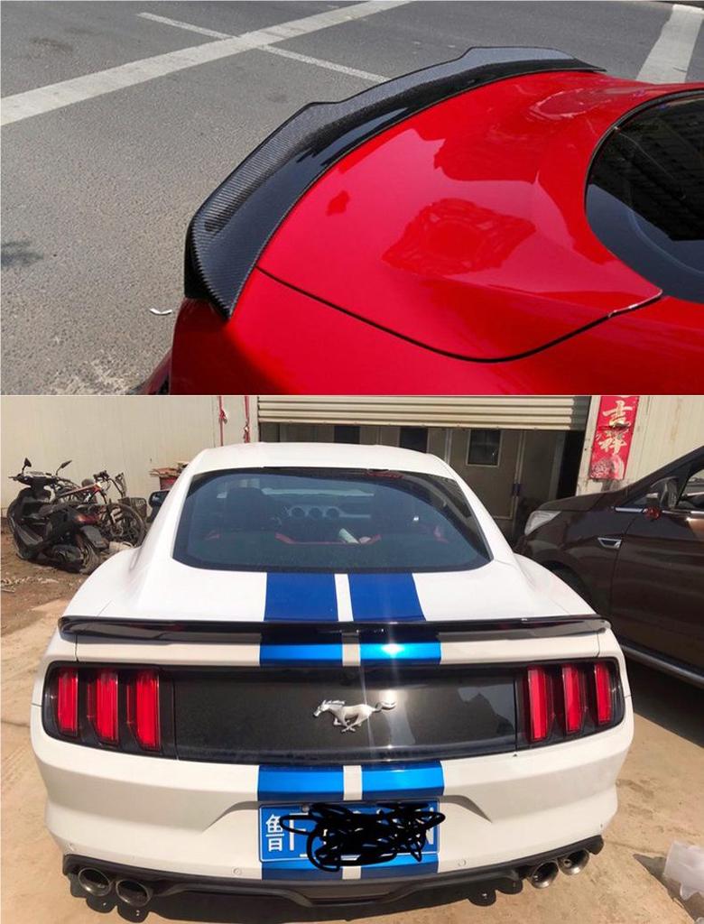 15-22 Mustang Rear Spoiler: Modified Fixed Wing & No-Drill Diffuser