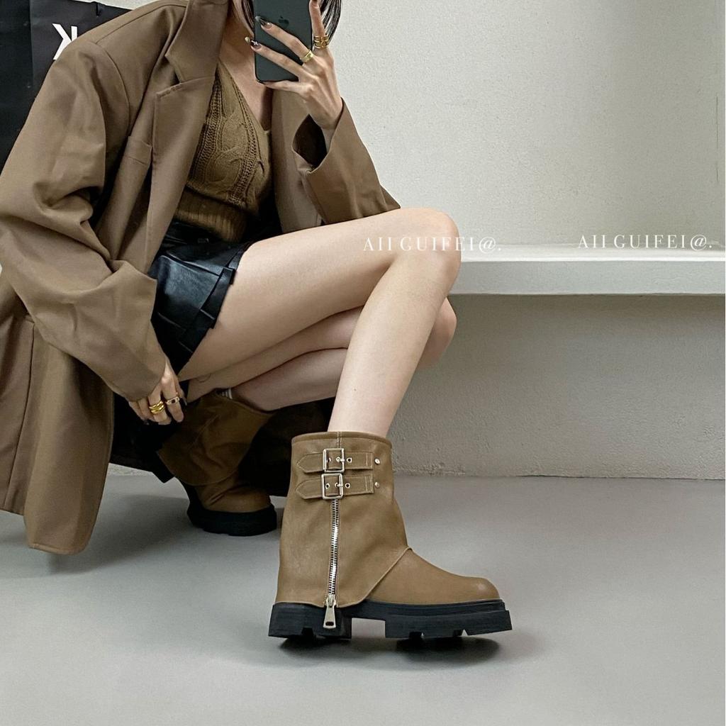 European and American Platform French British Style Retro Martin Boots Women's Boots Autumn 2025 New Trouser Short Boots