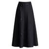 2026 Spring Women's High Waist A-Line Mid-Length Skirt with Wide Hem