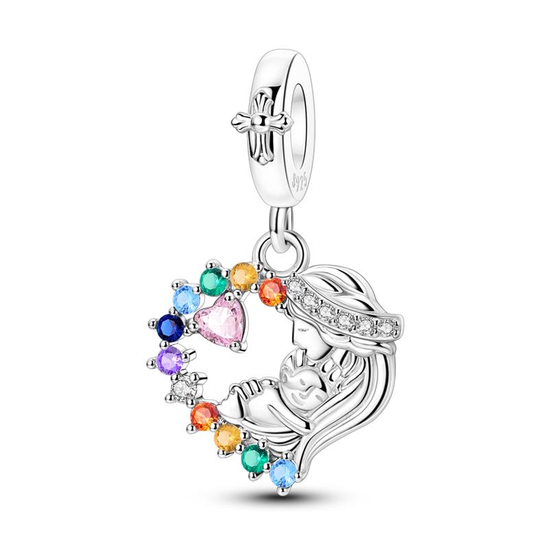 Warm Copper Butterfly Spring Bouquet Charm Beads Suitable Fit Pan Original Bracelet Diy Jewelry Gift