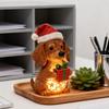 Creative Christmas Dog Night Light LED Ambient Lighting Cute Cartoon Puppy Animal Statue Lamp Home Desktop Decoration