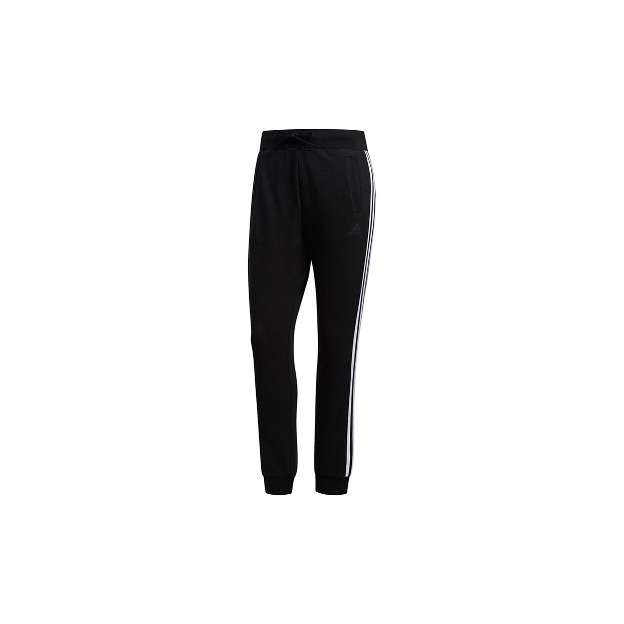 (WMNS) adidas FL 3S Slim Knit Pants Asia Sizing Black Women s FI9274 S