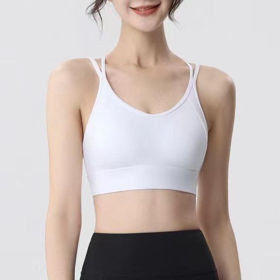 

Женский ударопрочный спортивный бюстгальтер - Бег, Тренировки, Йога, Дизайн с красивой спиной, Цельный топ-жилет Extra Large