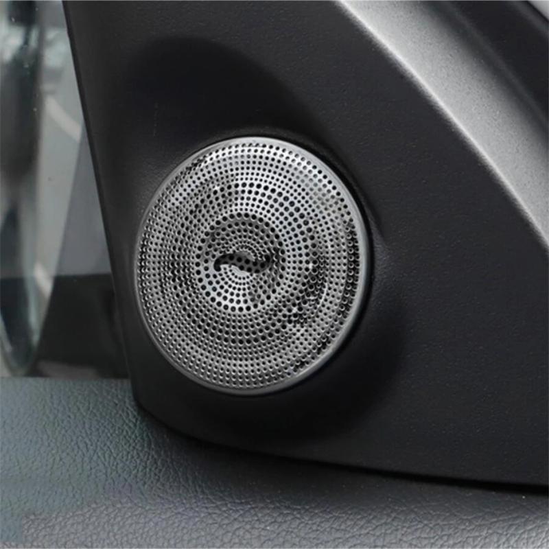For Mitsubishi Outlander 2013 -  Door Audio Speaker Loudspeaker Frame A  Pillar Horn Decoration Cover Interior Accessories