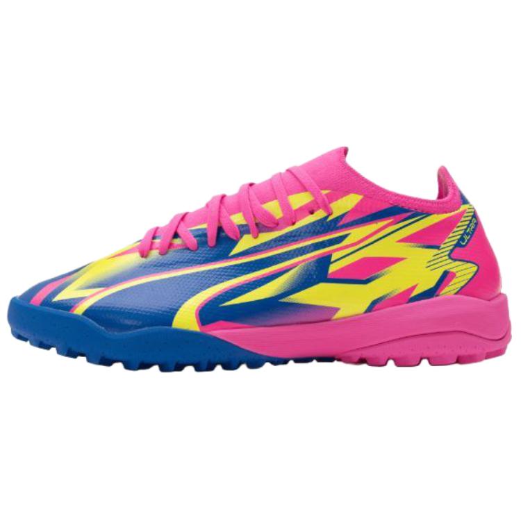 Puma Ultra Match Energy TT Versatile Comfortable Soccer Shoes Men Soccer Shoes Pink Blue Yellow 107544-01