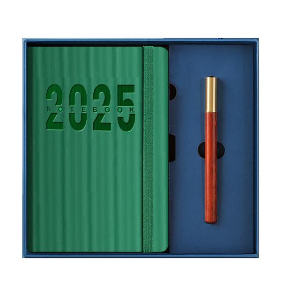 

Планировщик расписания на 2025 год. Организация на месяц и неделю. Страницы блокнота с резинкой. English books зелёный