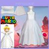 Costume Cosplay Abito da Principessa per Bambina con Corona e Orecchini
