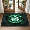 Hibernian FC Design Crystal Velvet Rug Soft Decorative Mat for Bedroom Entrance