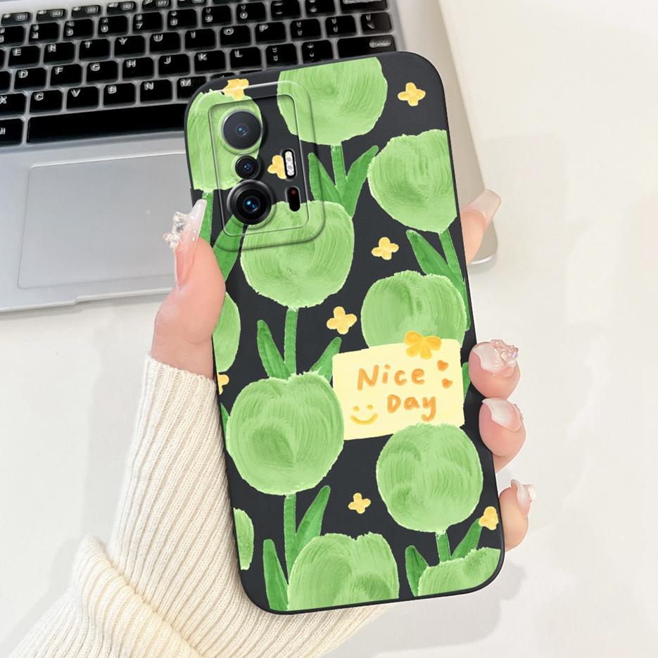 For Xiaomi Mi 11T Pro Case Stylish Painted Cover Soft Silicone Shockproof Phone Case For Xiaomi 11T Pro 11TPro Mi11T Soft Fundas
