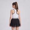 Womens Tennis Dress With Removable Padded Bra Mesh Hem Breathable Nylon Spandex Running Yoga Cycling Sport