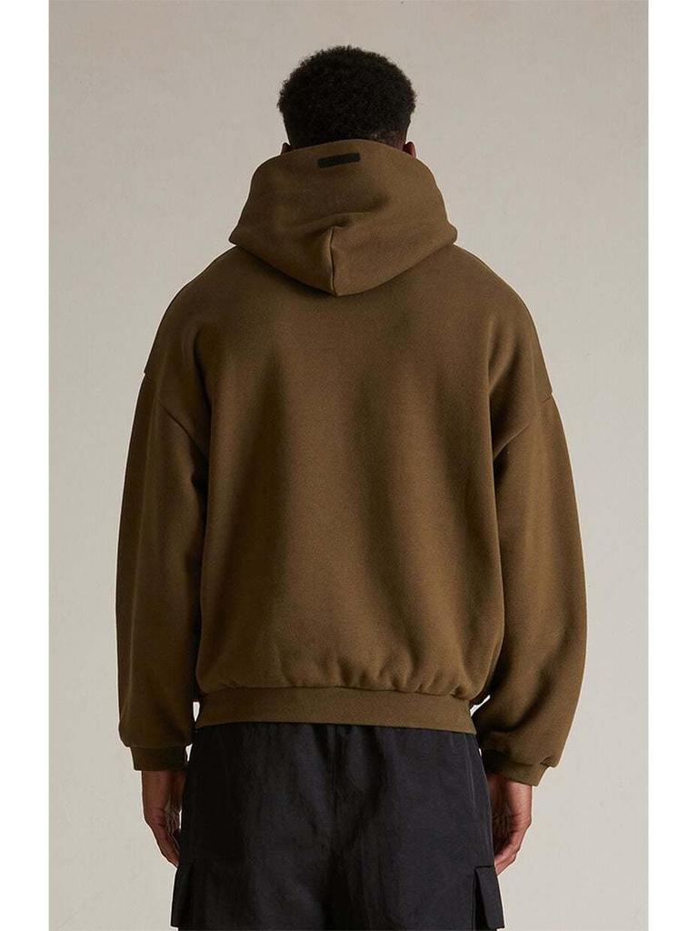 2024FW Essentials Geprägter Schwerer Fleece-Hoodie